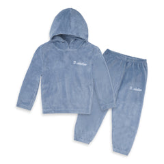 Kids Fleece Hoodie & Pajama Set Light Blue - Sunshine