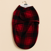 Baby Warm Adjustable Swaddle Check Maroon - Sunshine